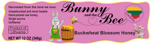 Buckwheat Blossom Honey - 12oz - Bunny And The Bee - Raw Natural Honey