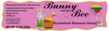 Load image into Gallery viewer, Buckwheat Blossom Honey - 12oz - 24 PACK - Bunny And The Bee - Raw Natural Honey