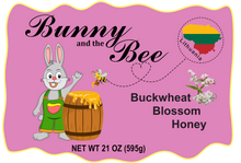 Load image into Gallery viewer, Buckwheat Blossom Honey - 21oz - Bunny And The Bee - Raw Natural Honey