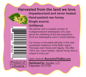 Buckwheat Blossom Honey - 21oz - Bunny And The Bee - Raw Natural Honey