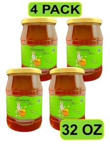 Forest Blossom Honey - 32oz - 4 PACK - Bunny And The Bee - Raw Natural Honey