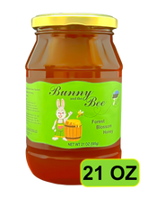 Load image into Gallery viewer, Forest Blossom Honey - 21oz - 4 PACK - Bunny And The Bee - Raw Natural Honey