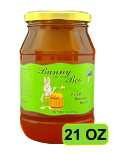 Forest Blossom Honey - 21oz - 4 PACK - Bunny And The Bee - Raw Natural Honey