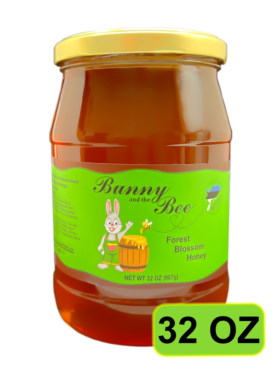 Forest Blossom Honey - 32oz - Bunny And The Bee - Raw Natural Honey