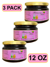 Load image into Gallery viewer, Buckwheat Blossom Honey - 12oz - 3 PACK - Bunny And The Bee - Raw Natural Honey