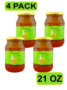 Forest Blossom Honey - 21oz - 4 PACK - Bunny And The Bee - Raw Natural Honey