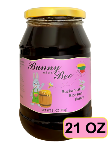 Buckwheat Blossom Honey - 21oz - Bunny And The Bee - Raw Natural Honey