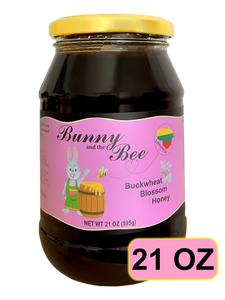 Buckwheat Blossom Honey - 21oz - Bunny And The Bee - Raw Natural Honey