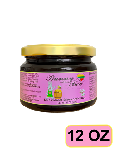 Buckwheat Blossom Honey - 12oz - Bunny And The Bee - Raw Natural Honey